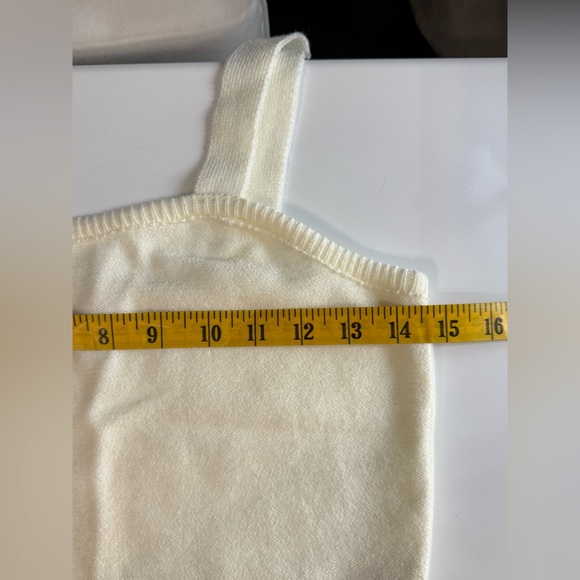 NWT BP. Nordstrom Cowl Neck Cable Knit Crop Sweater Set Ivory Sz Small - Picture 13 of 13